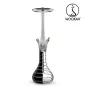 Wookah Shisha White Nox Striped Black Clear