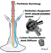 Invi INVI Shisha Tesseract Edelstahl