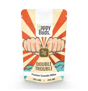 Happy Buds Happy Buds Double Trouble 3g (6 Stk. Standboden)
