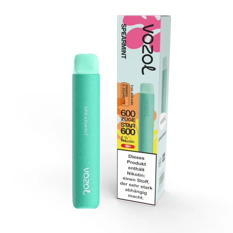 Vozol Star 600 - Spearmint - 20mg/ml // Steuermarke