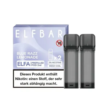 ELF Bar - ELFA - Prefilled Pods (2 Stück) - Blue Razz Lemonade - 20mg/ml