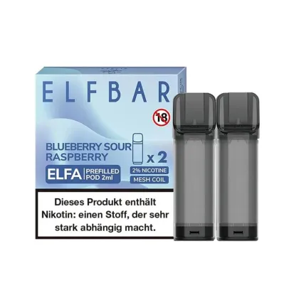 ELF Bar - ELFA - Prefilled Pods (2 Stück) - Blueberry Sour Raspberry - 20mg/ml