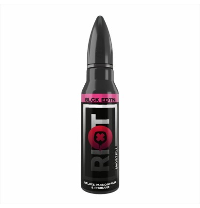 Riot Squad - BLCK Edition - Deluxe Passionfruit & Rhubarb - 50ml (Shortfill) // Steuerware