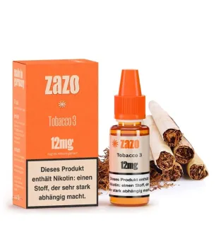 ZAZO Tobacco 3 E-Liquid 10ml von ZAZO - Made in Germany