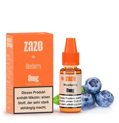 Blueberry E-Liquid 10ml von ZAZO - Made in Germany