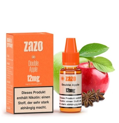 Double Apple (Doppel Apfel) E-Liquid 10ml von ZAZO - Made in Germany