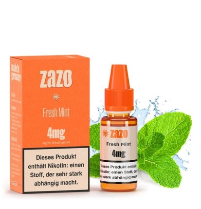 Fresh Mint E-Liquid 10ml von ZAZO - Made in Germany