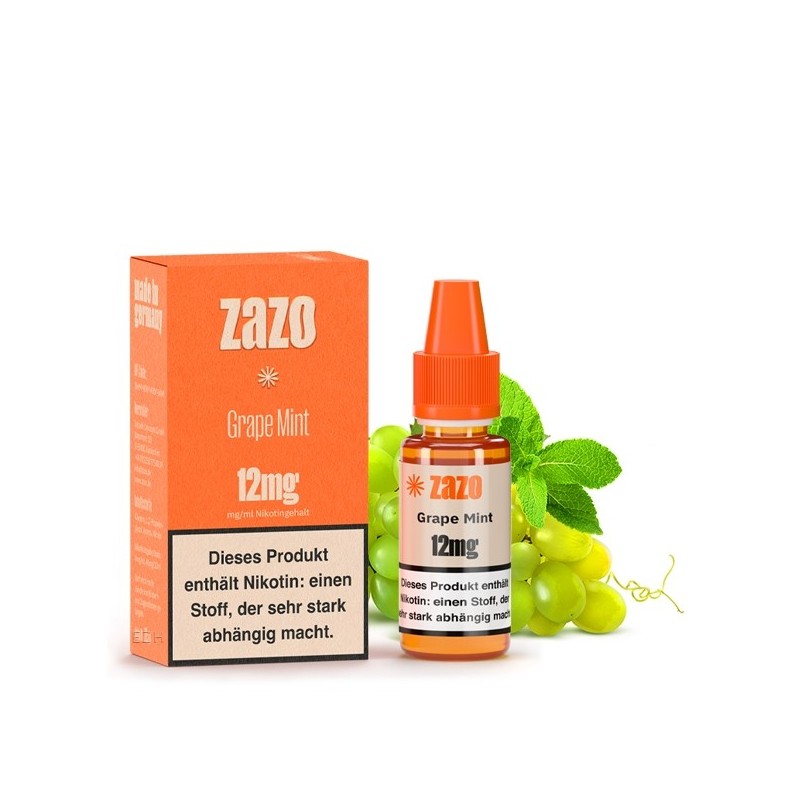 Grape Mint E-Liquid 10ml von Zazo - Made in Germany