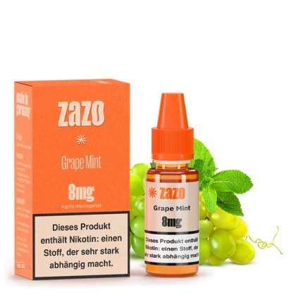 Grape Mint E-Liquid 10ml von Zazo - Made in Germany