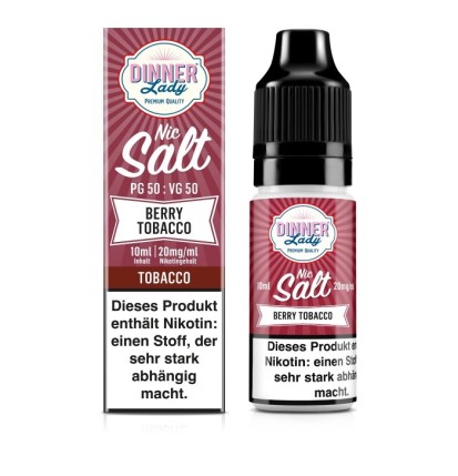 Dinner Lady Berry Tobacco Nikotinsalzliquid (Beerenmix & Tabak) - Dinn