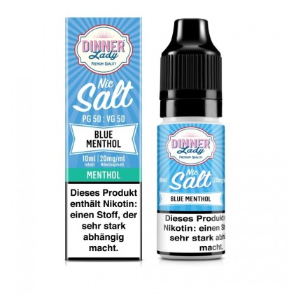 Blue Menthol Nikotinsalzliquid (Beerenmix & Frische) - Dinner Lady