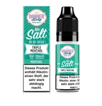 Dinner Lady Triple Menthol Nikotinsalzliquid (Menthol & Eukalyptus) - 