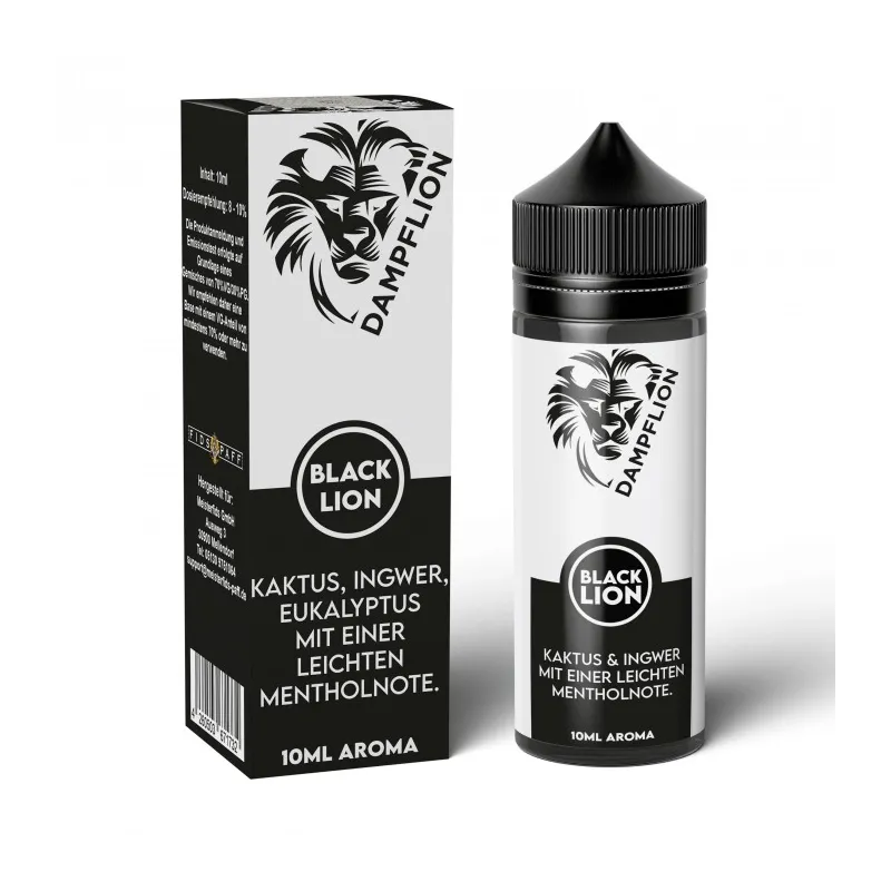 Black Lion Longfill-Aroma (Ingwer, Kaktus & Menthol) - Dampflion