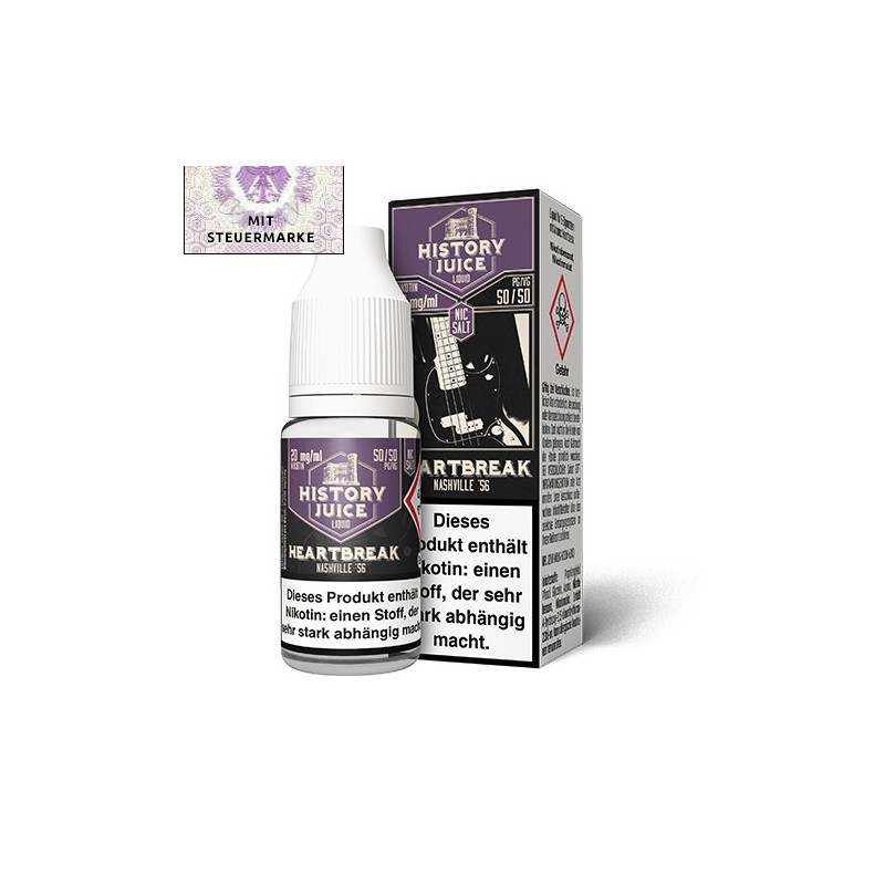 Heartbreak (Frucht, Brause, Menthol) Nikotinsalzliquid - HISTORY JUICE