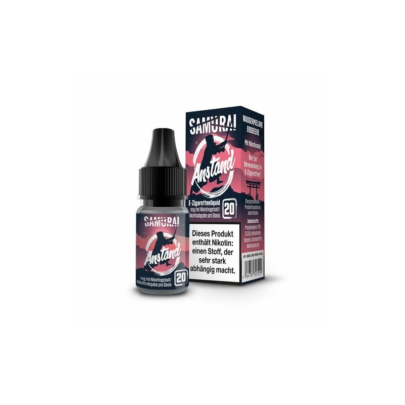 Samurai - Anstand - 10ml - 20mg/ml - Nikotinsalz // Steuerware