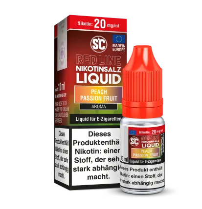 InnoCigs SC - Red Line - Peach Passion Fruit - Nikotinsalz Liquid