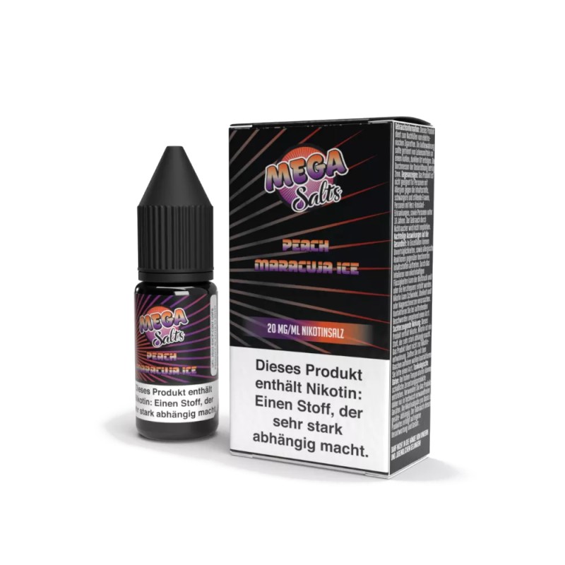 Mega Salts - Peach Maracuja Ice - Nikotinsalz Liquid 20mg/ml