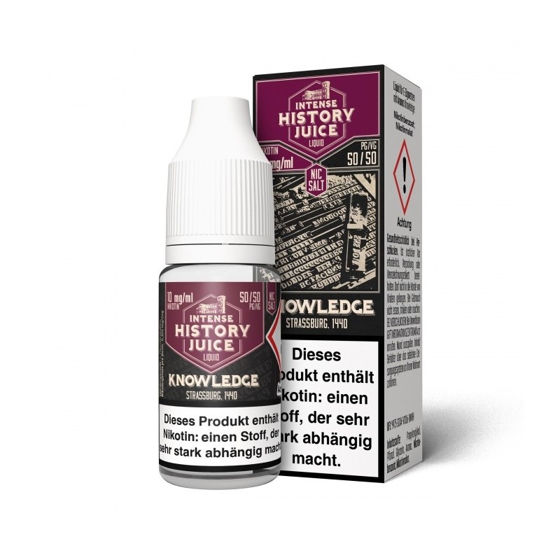 Knowledge (Blaubeere) Nikotinsalzliquid - INTENSE HISTORY JUICE