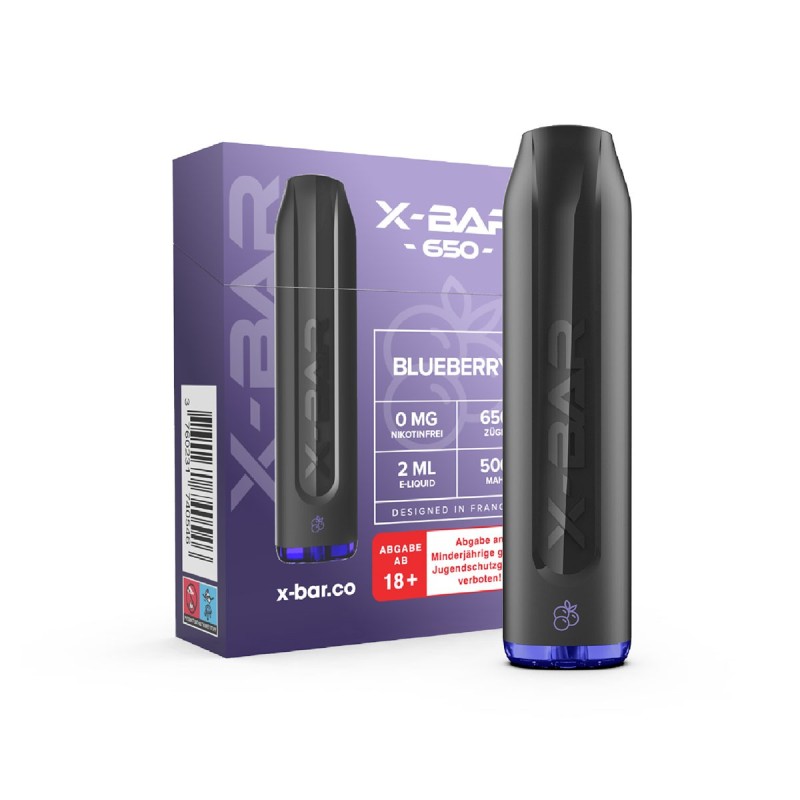 X-BAR Mini - Blueberry - 0mg/ml (Nikotinfrei) // Steuerware