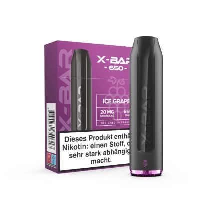 J Well X-BAR Mini - Grape Ice - 20mg/ml // Steuerware