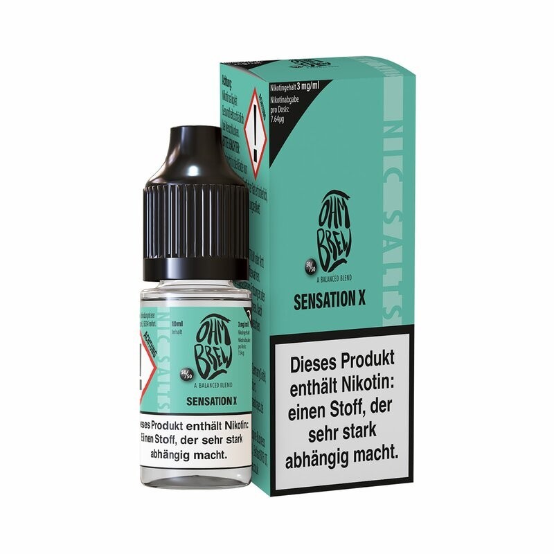 Ohmbrew - Sensation X - Nikotinsalz - 10ml // Steuerware