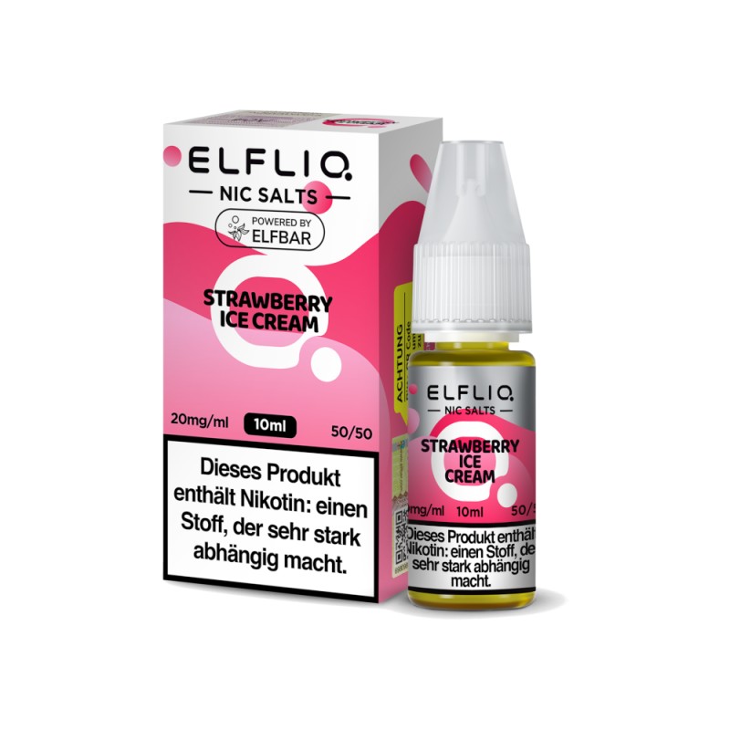 ELFLIQ - Strawberry Ice Cream - Nikotinsalz Liquid