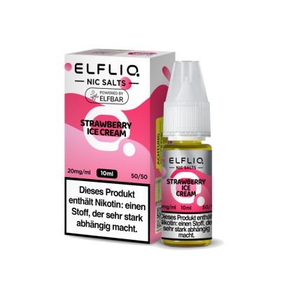 ELFLIQ ELFLIQ - Strawberry Ice Cream - Nikotinsalz Liquid
