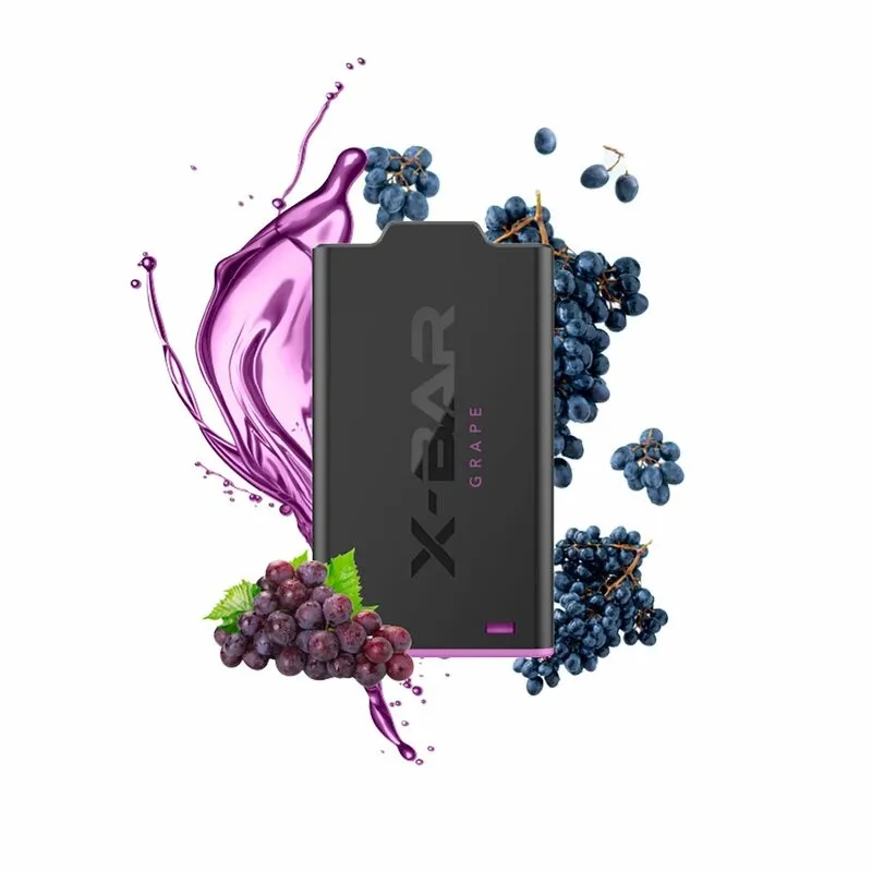 X-Bar - E-Shisha - Pod - Grape (0mg/ml - Nikotinfrei) // Steuerware