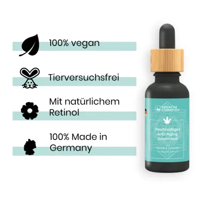 Anti Aging CBD Gesichtsöl - 30ml - Breathe Organics