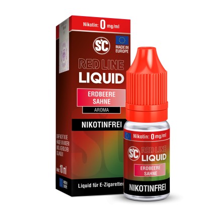 SC SC - Red Line - Erdbeere Sahne - Nikotinsalz Liquid