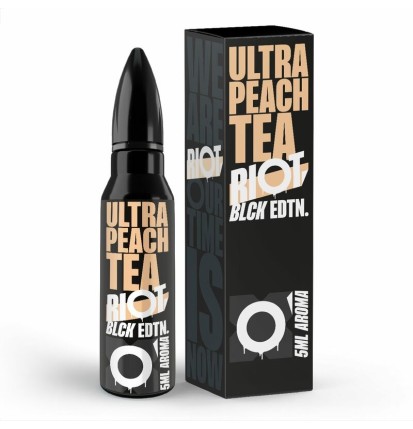 Riot Squad - Black Edition - Ultra Peach Tea - 5ml Aroma (Longfill) // Steuerware