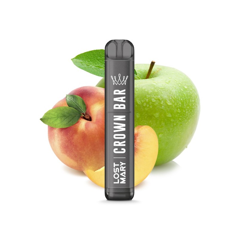 Crown Bar by Al Fakher X Lost Mary Einweg E-Zigarette - Peach Green Apple