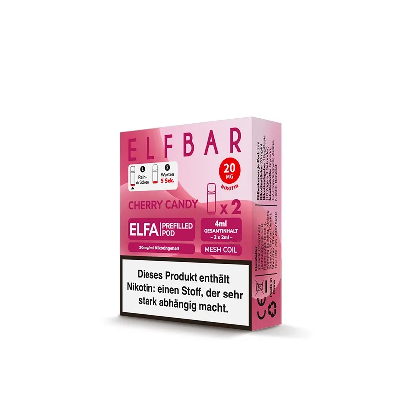 ELF Bar - ELFA - Prefilled Pods (2 Stück) - Cherry Candy - 20mg/ml