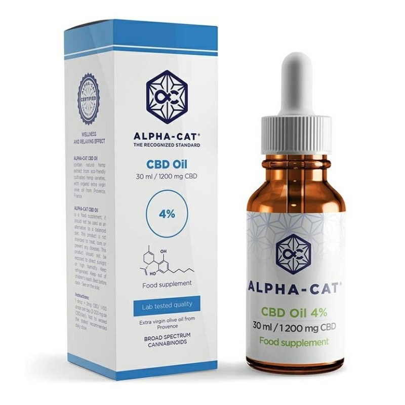 Alpha-CAT CBD Hanföl 4%, 30 ml, 1200 mg