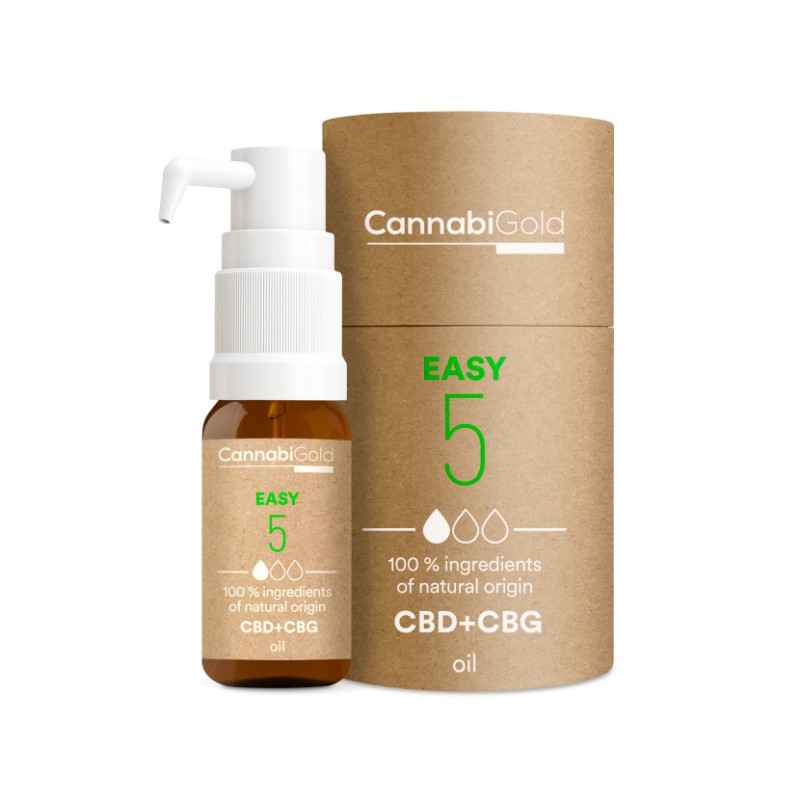 CannabiGold Öl Easy 5 % (4,5 % CBD, 0,5 % CBG), 600 mg, (12 ml)