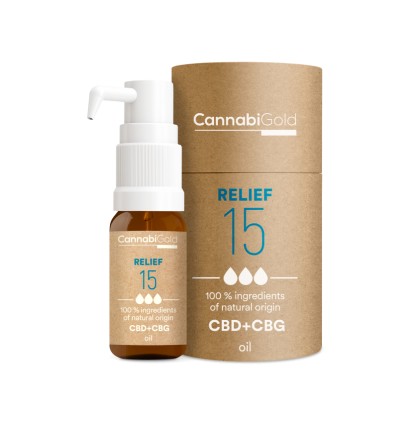 Cannabigold CannabiGold Öl Relief 15 % (13,5 % CBD, 1,5 % CBG), 1800 m