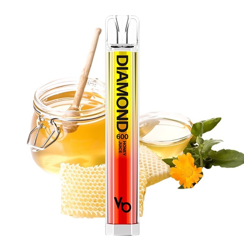 Vapes Bars - Diamond 600 - Honey Juice - 20mg/ml (Kindersicherung)