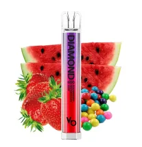 Vapes Bars Vapes Bars - Diamond 600 - Strawberry Watermelon Gum - 20mg