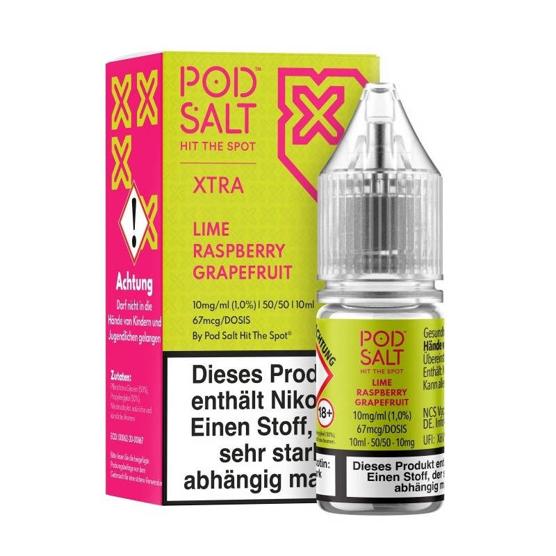 Pod Salt X Lime Grapefruit Raspberry Nikotinsalzliquid