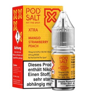 POD SALT Pod Salt X Mango Strawberry Peach Nikotinsalzliquid