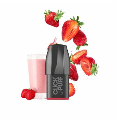 J Well X-Bar - Click & Puff - Prefilled Pod - Strawberry Milkshake - 2