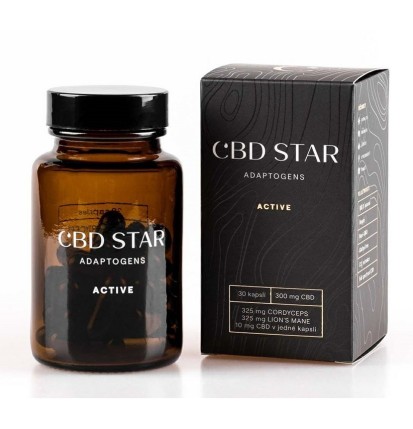 CBD Star Medizinische Pilze mit CBD - Active Adaptogens, (30 Kapseln)