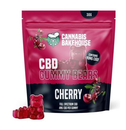 Cannabis Bakehouse CBD Fruchtgummis Kirsche, 30 g, 22 Stk. x 4 mg CBD