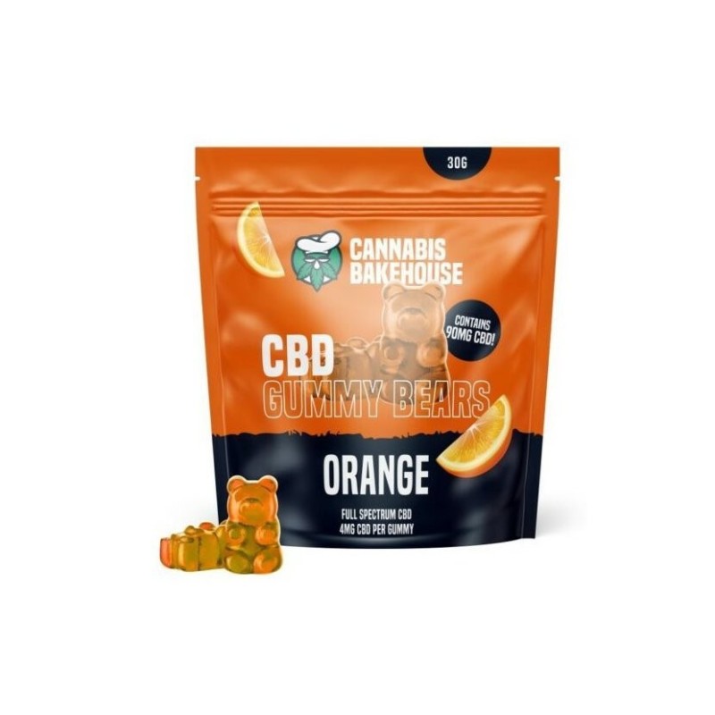 Cannabis Bakehouse CBD Fruchtgummis Orange, 30 g, 22 Stk. x 4 mg CBD