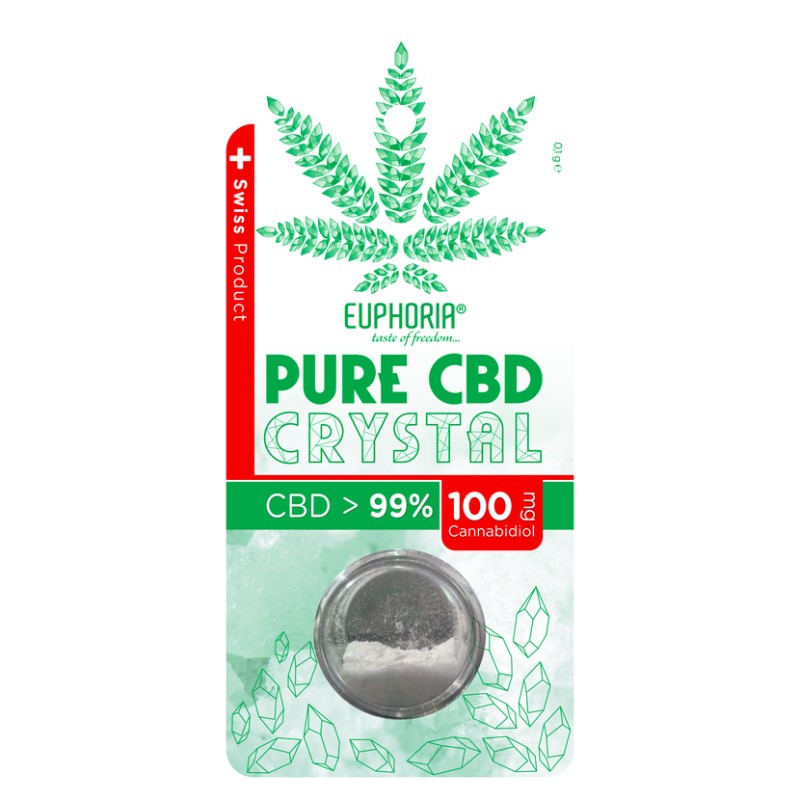 Euphoria Pure CBD Kristalle - 99 % (100mg), 0,1 g