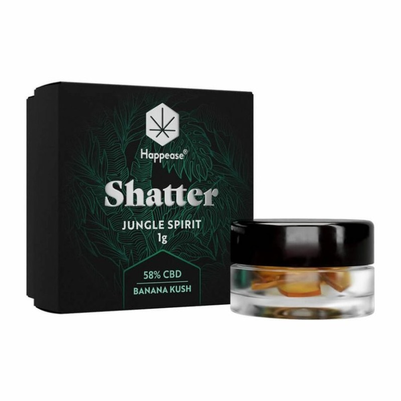 Happease Extrakt Jungle Spirit Shatter 58% CBD, 1g