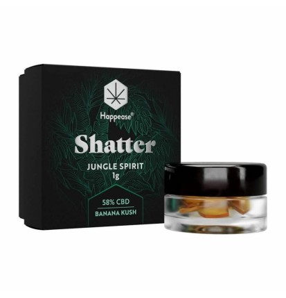 Happease Extrakt Jungle Spirit Shatter 58% CBD, 1g