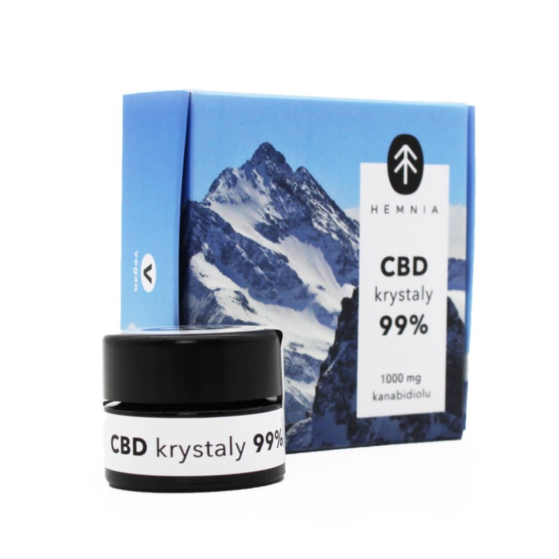 Hemnia CBD Kristalle 99%, 1000 mg, 1 g