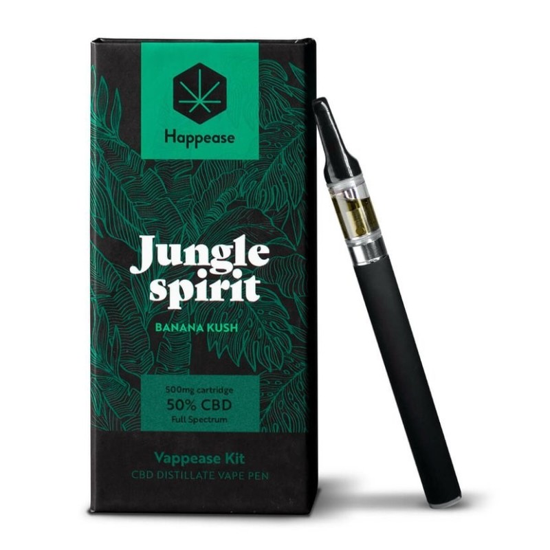 Happease Classic Jungle Spirit - Verdampfungsstift, 85% CBD, 600 mg (0,5ml)