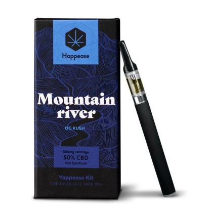 Happease Classic Mountain River - Verdampfungsstift, 85% CBD, 600 mg (0,5ml)